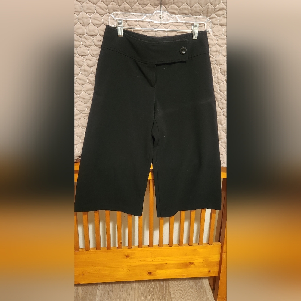 Black, wide legged, culottes